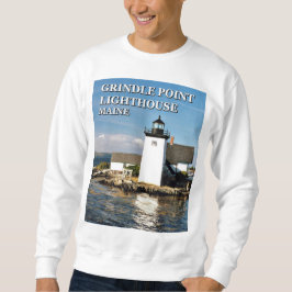 Moletom Farol de Ponto Grindle, Maine Sweatshirt