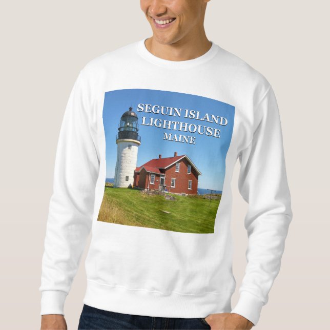 Moletom Farol de Seguin Island, Maine Sweatshirt (Frente)