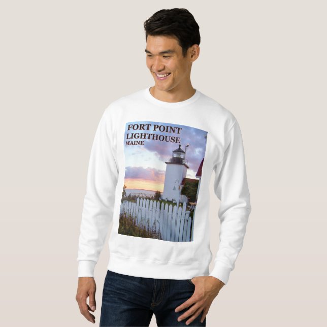 Moletom Farol Fort Point, Maine Sweatshirt (Frente Completa)