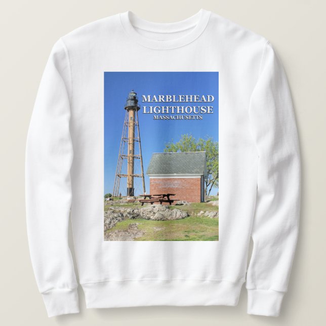 Moletom Farol Marblehead, Massachusetts Sweatshirt (Frente do Design)