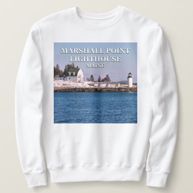 Moletom Farol Marshall Point, Maine Sweatshirt (Frente do Design)