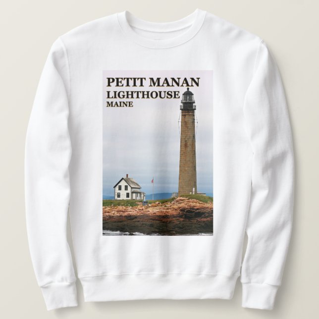 Moletom Farol Petit Manan, Maine Sweatshirt (Frente do Design)