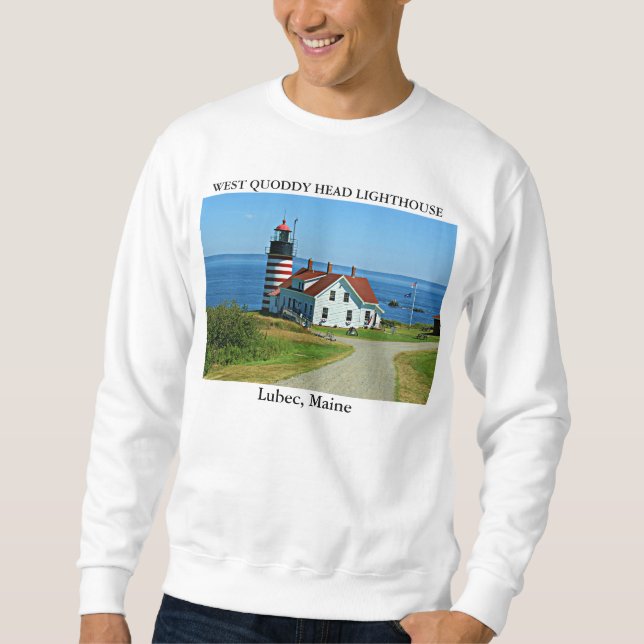 Moletom Farol West Quoddy Head, Lubec Maine (Frente)