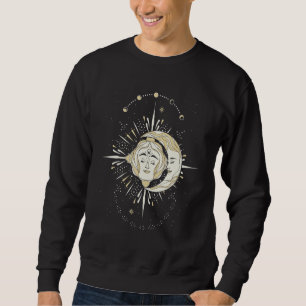 Moletom Fases da Lua Boho Sol Celestial Feitiçaria