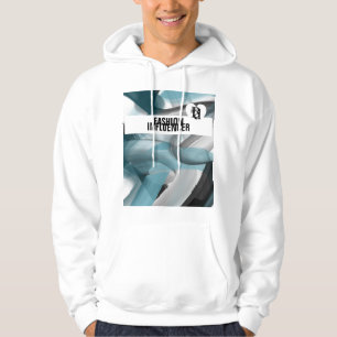 Moletom Fashion Influencer Trend Abstrato Blue Ocean