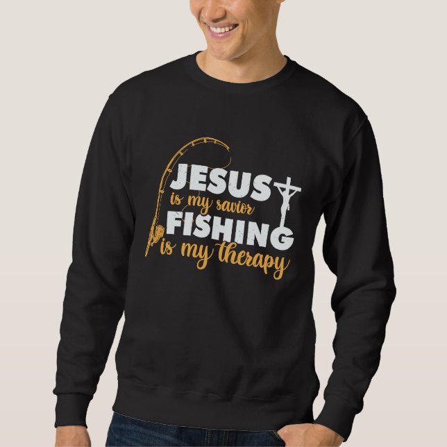 Moletom Father's Day Fishing Jesus is My Savior (Frente)