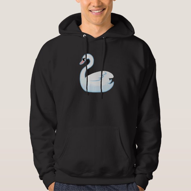 Moletom Fato de Ave Aquática Cisne (Frente)