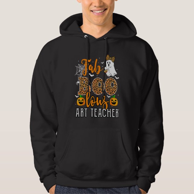 Moletom Fato de Halloween de Leopardo para Professora de A (Frente)