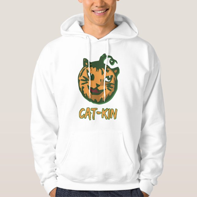 Moletom Fatos de Halloween de Gato Negro (Frente)