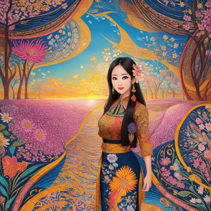 Moletom Fatos legal Sobre O Design De Batik Retro Bali -