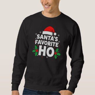 Moletom Favorito do Papai Noel HO Adulto Divertido