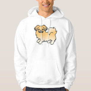 Moletom Fawn Sable Tibetan Spaniel Cute Cartoon Dog