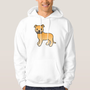 Moletom Fawn Staffordshire Bull Terrier Cartoon Dog