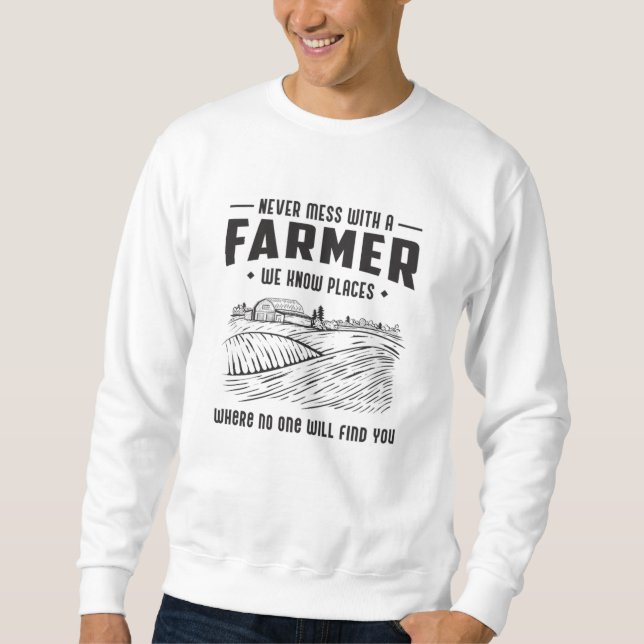 Moletom Fazenda Agricultura Funny Trator Dotada Ideia (Frente)