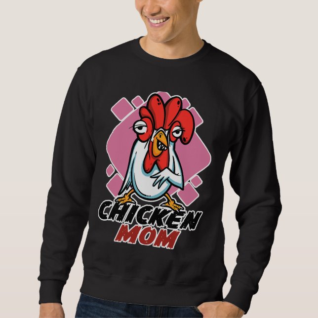 Moletom Fazendeiro de frango Mãe Fazendeiros de frango (Frente)