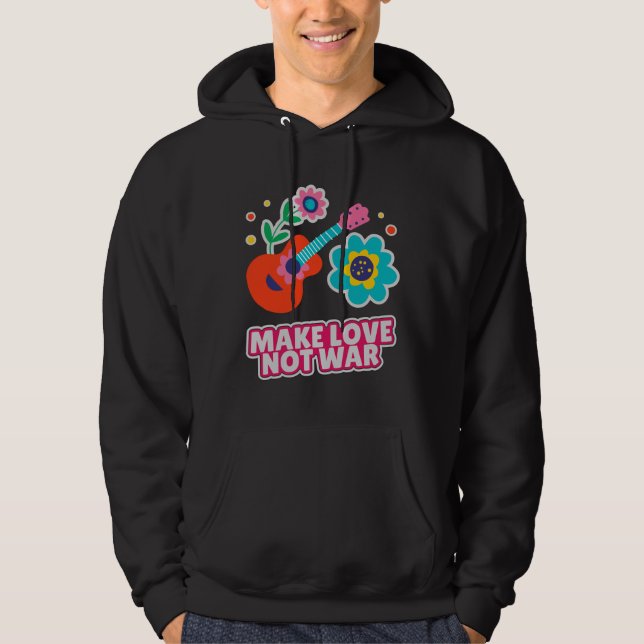 Moletom Fazer amor não guerra (Frente)