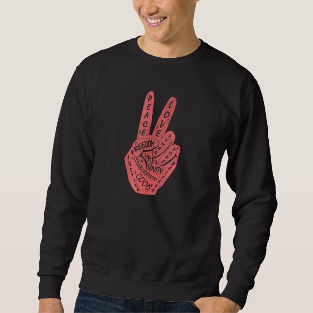 Moletom Fazer com que a paz não seja sinal de paz (Frente)
