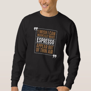 Moletom Fazer Com Que O Espresso Apareça Fora Do Ar Fino