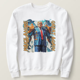 Moletom Fazer Excelente De Anime Novamente - Mecha Trump