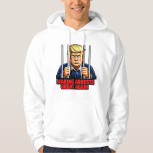 Moletom Fazer prisões novamente ótimo - Blusão Anti Trump