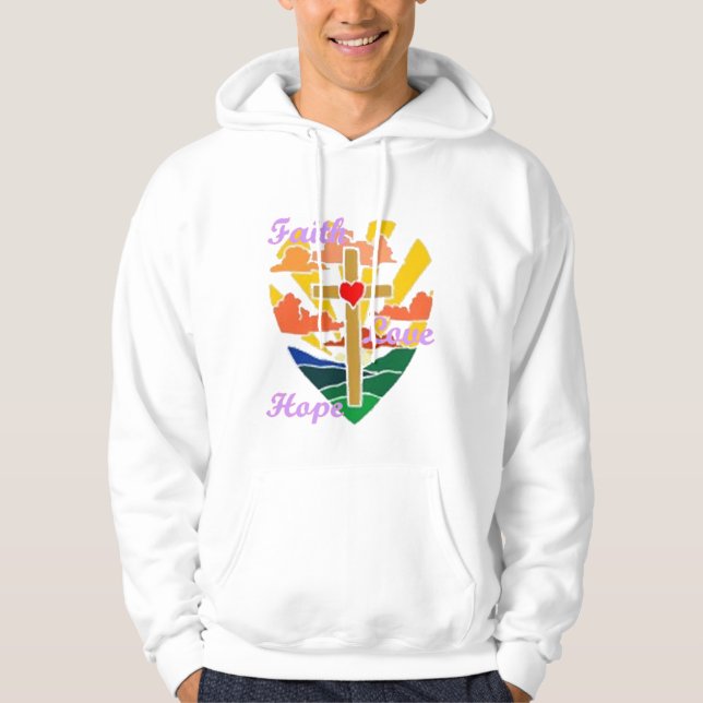 Moletom Fé, amor, esperança (Frente)