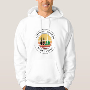 Moletom Fé Recarregada Coração Reiniciado - Retro Umrah