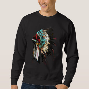 Moletom Feather Headdress Native American Indian Headdress