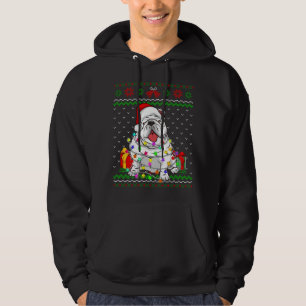 Moletom Febre Doce Noite de Natal Inglês Cachorro