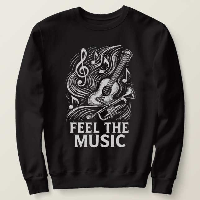 Moletom Feel the Music (Frente do Design)