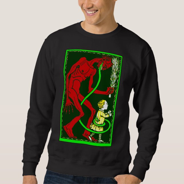 Moletom feio campeão de natal krampus (Frente)