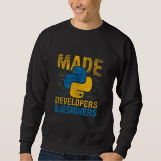 Moletom Feito Para Desenvolvedores e Designers Programa Py