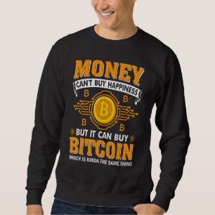 Moletom Felicidade e criptomoeda Bitcoin Blockchain Bit