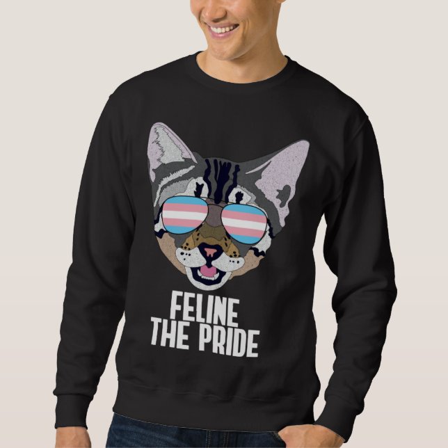 Moletom Feline The Pride  Cat Trans Pride (Frente)