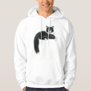 Moletom Felix o Hoodie preto & branco do gato