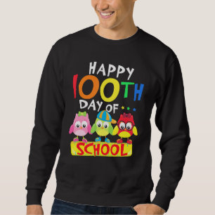 Moletom Feliz 100º Dia De Estudantes De Corujas De Coruja