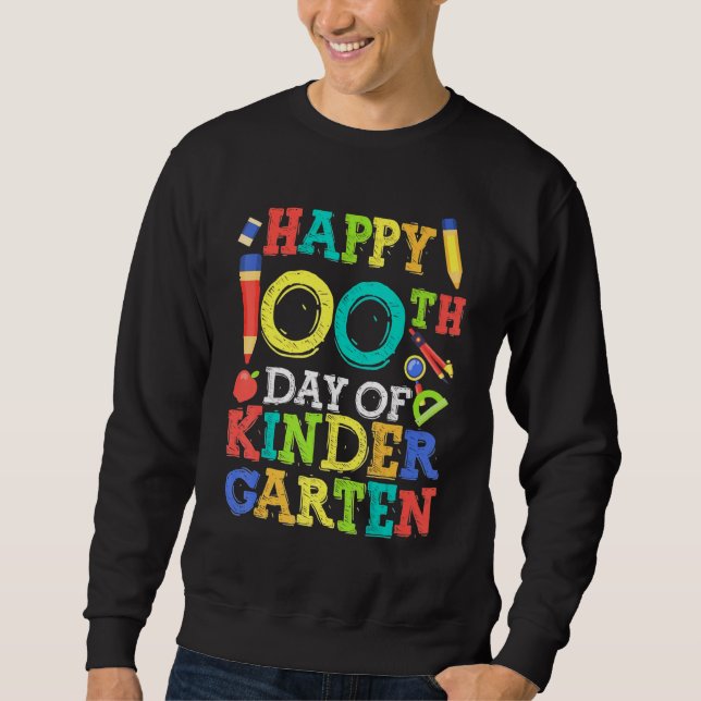 Moletom Feliz 100 Dias de Jardim de Infância (Frente)
