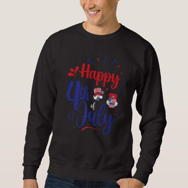 Moletom Feliz 4 De Julho Dos Eua: Gráfico De Independência (Frente)