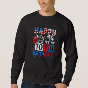 Moletom Feliz 4 De Julho E Meu Aniversário Nasceu Em 4 De
