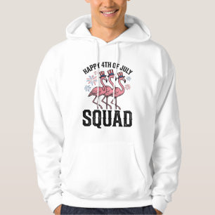 Moletom Feliz 4 de Julho Flamingo Squad Vector Design_1
