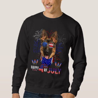 Moletom Feliz 4 De Julho, German shepherd De Bandeira Amer