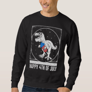 Moletom Feliz 4 De Julho Trex Rocket Usa Flag Independent