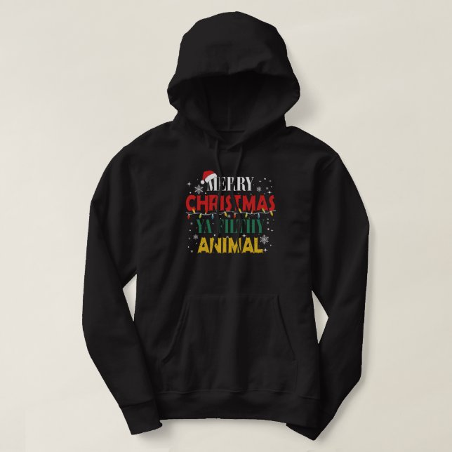 Moletom feliz animal de natal (Frente do Design)
