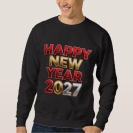 Moletom Feliz Ano Novo 2027 Família Combinando