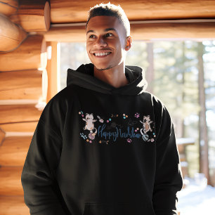 Moletom Feliz ano novo Entre Gatinhos Equilibrado Num Fio