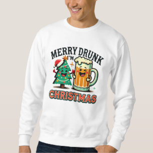 Moletom Feliz Bebado Engraçado Natal