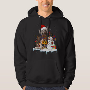Moletom Feliz Cachorro Caçado Chinês Natal Snowman Xmas L