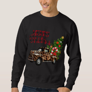 Moletom Feliz Caminhão Leopardo de Natal com Árvore
