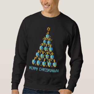 Moletom Feliz Chrismukkah Feliz Hanukkah Dreidel