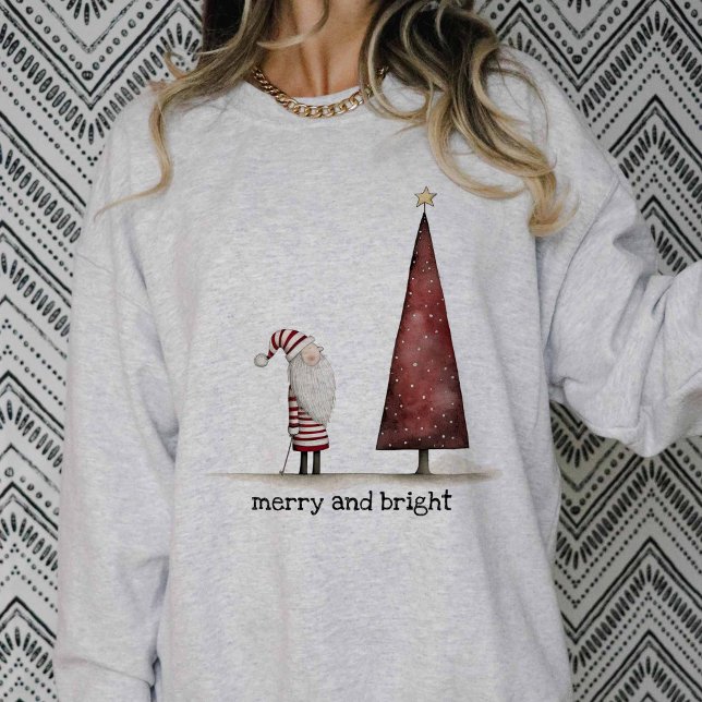 Moletom Feliz de Natal moderna e inverno brilhante (Criador carregado)