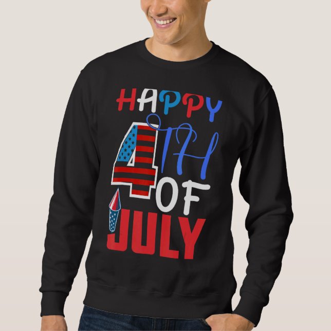 Moletom Feliz Dia 4 De Julho Da Independência 1776 F Ameri (Frente)